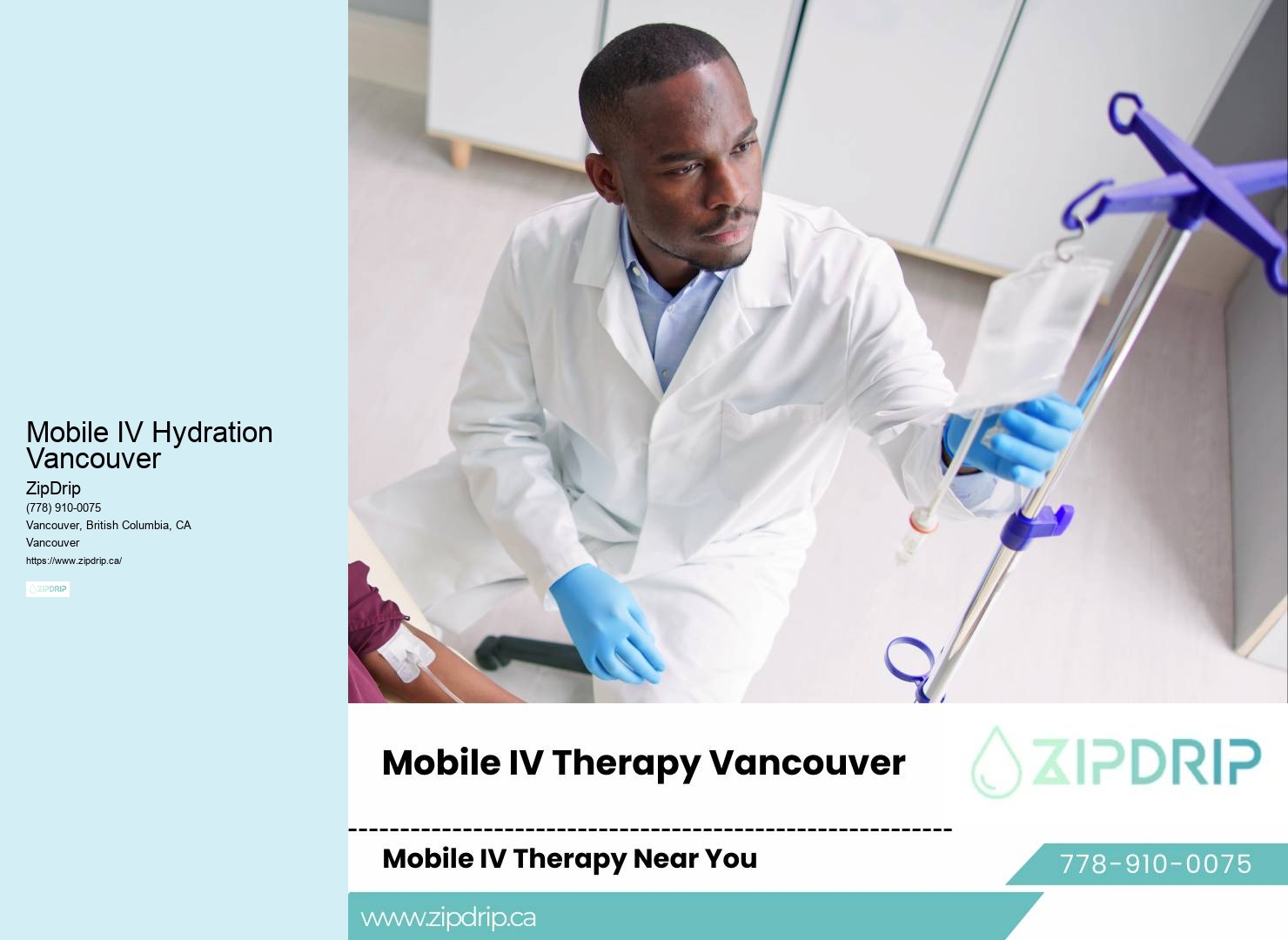 North Mobile IV Hydration Vancouver mobile IV therapy