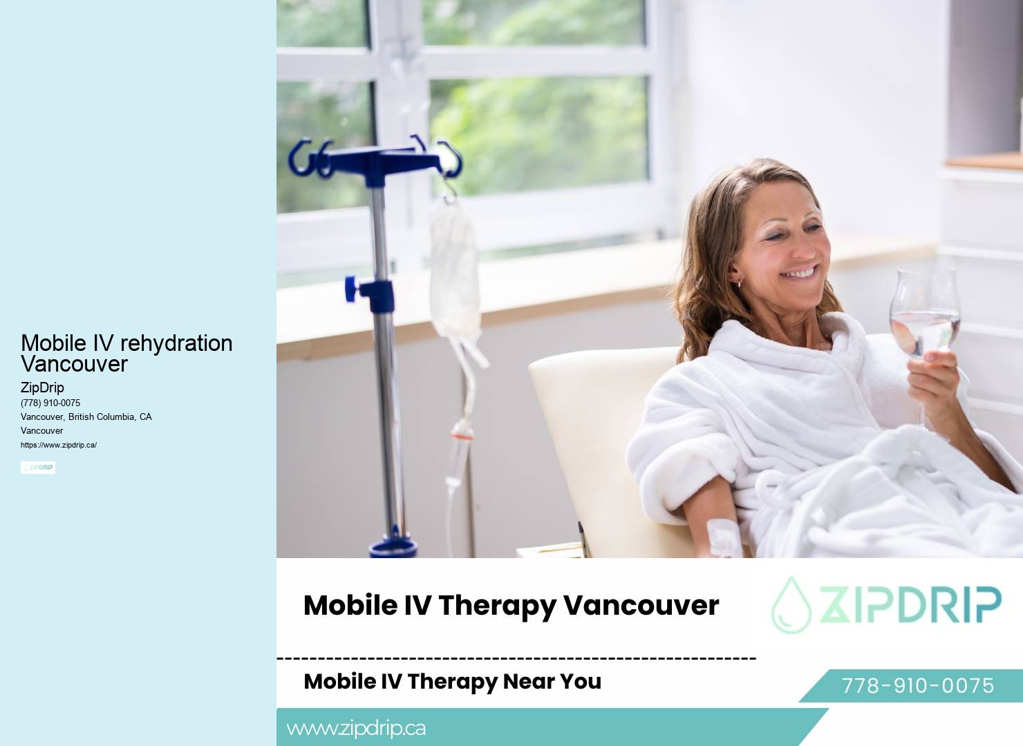 At-home IV services for wellness Mobile IV rehydration Vancouver