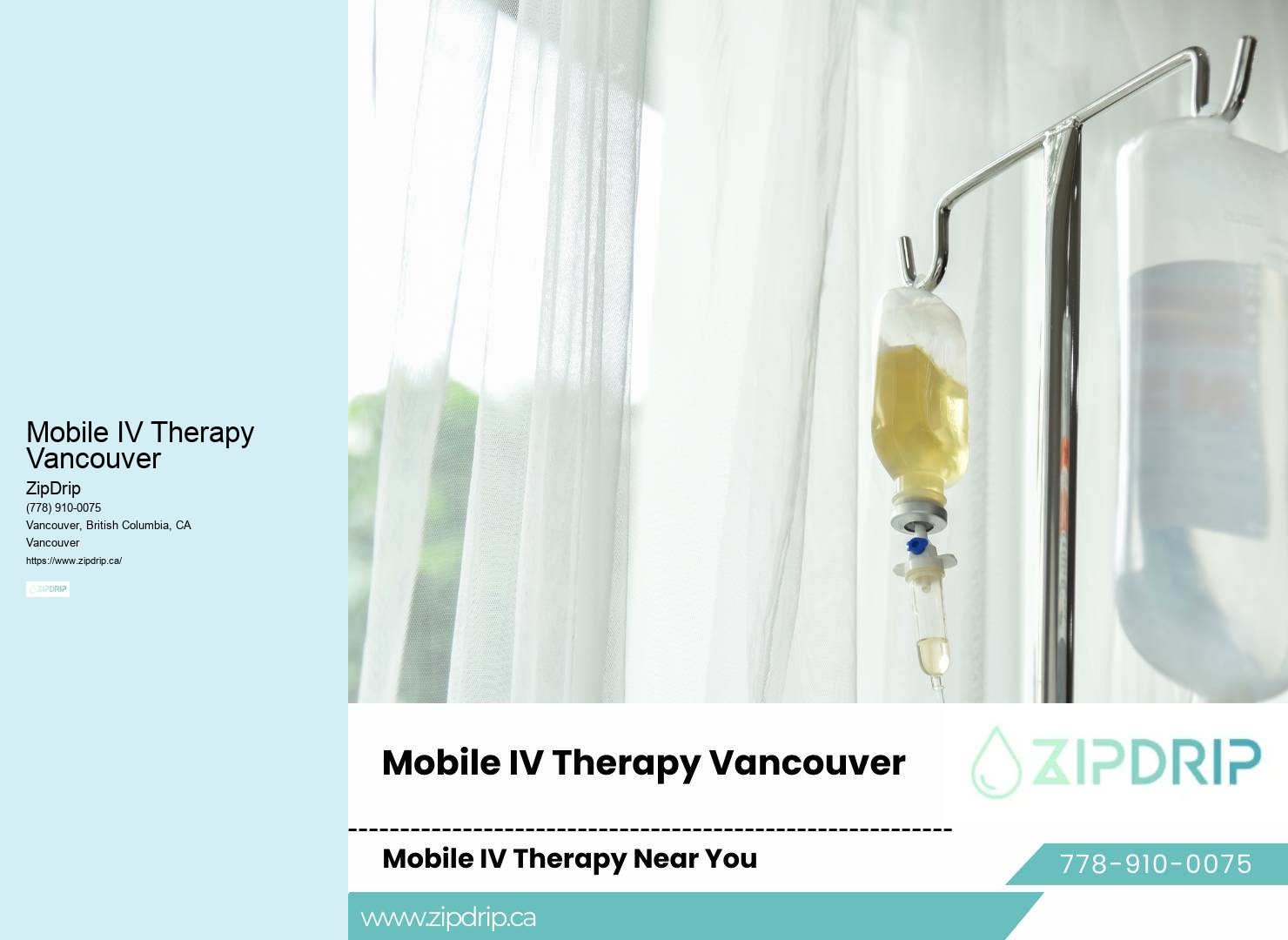IV hydration for immune support Mobile IV Therapy Vancouver