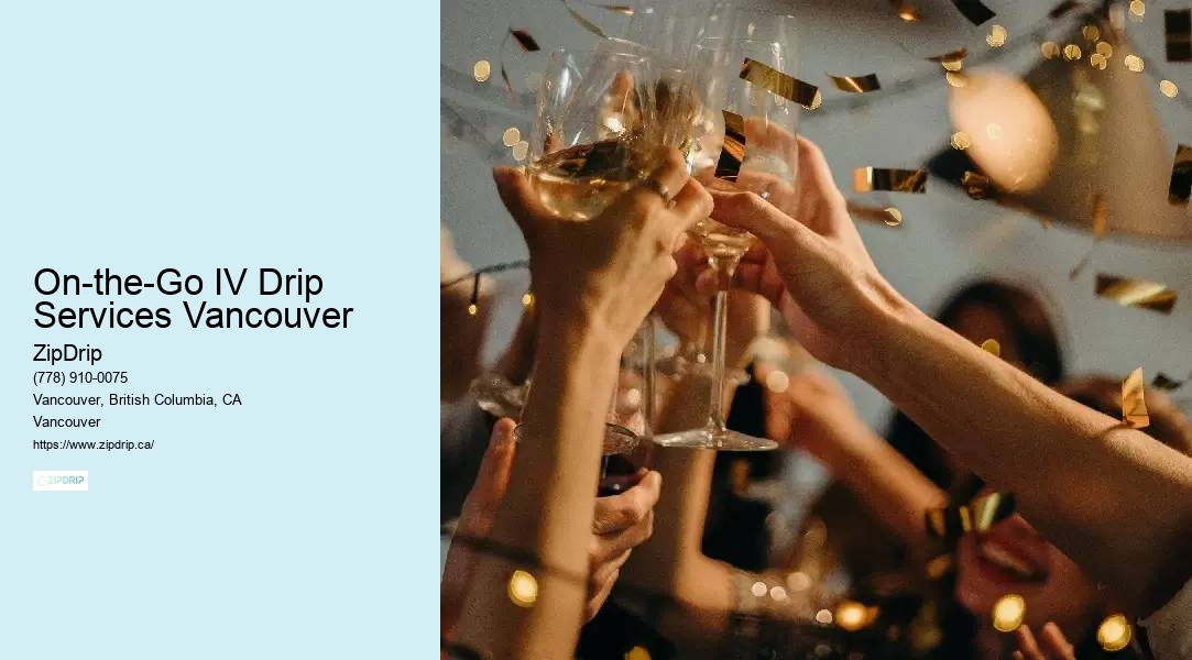 IV drip therapy On-the-Go IV Drip Services Vancouver