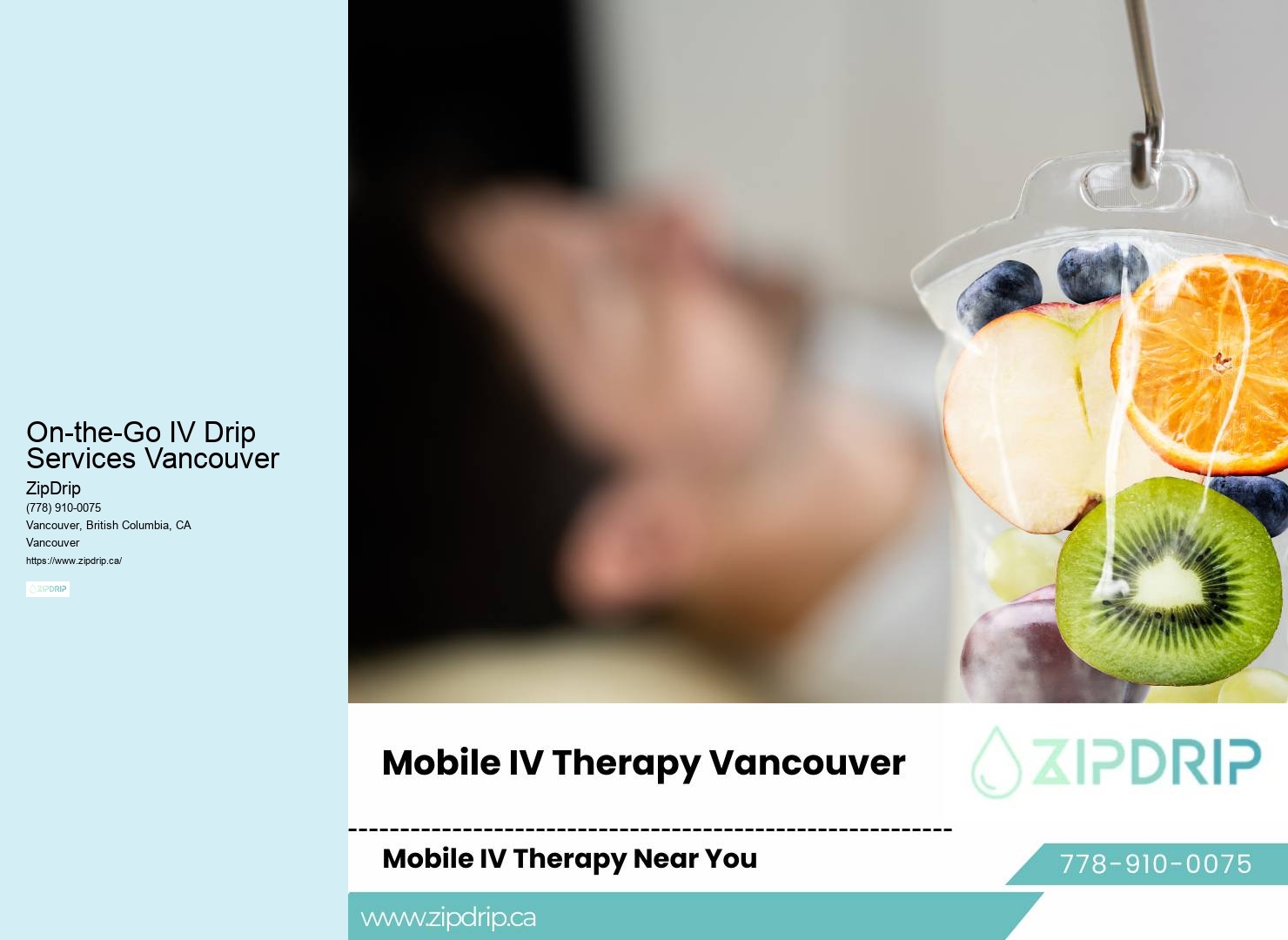 Detox IV drips On-the-Go IV Drip Services Vancouver