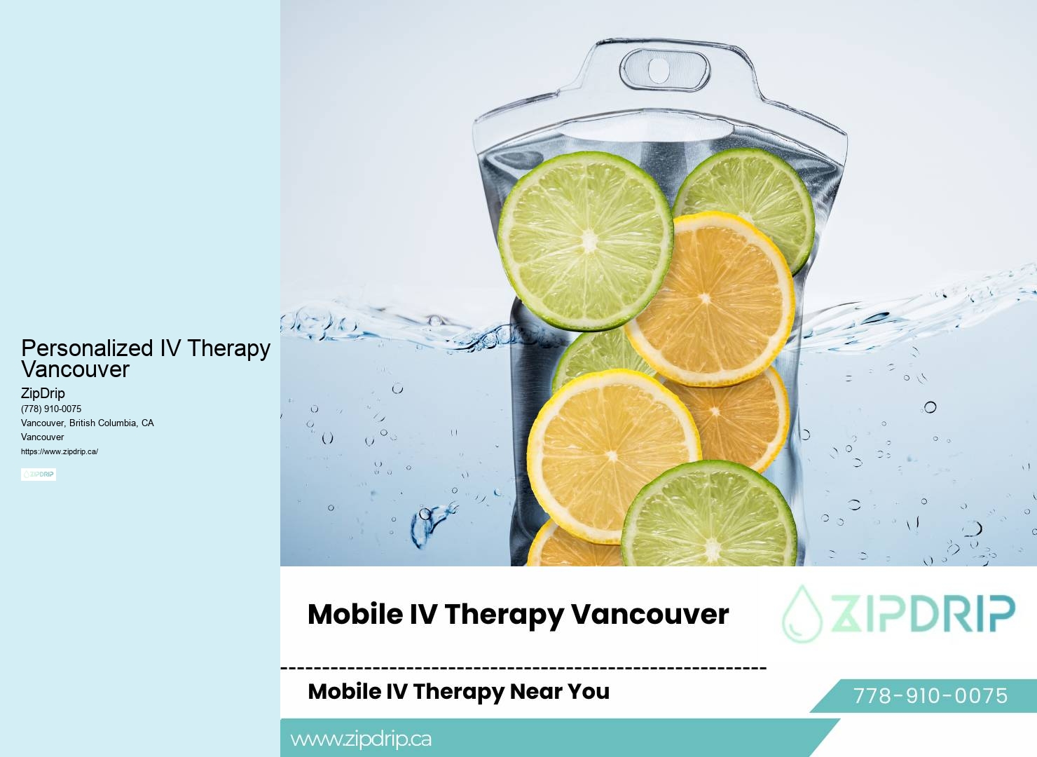 Mobile prenatal IV drips Personalized IV Therapy Vancouver