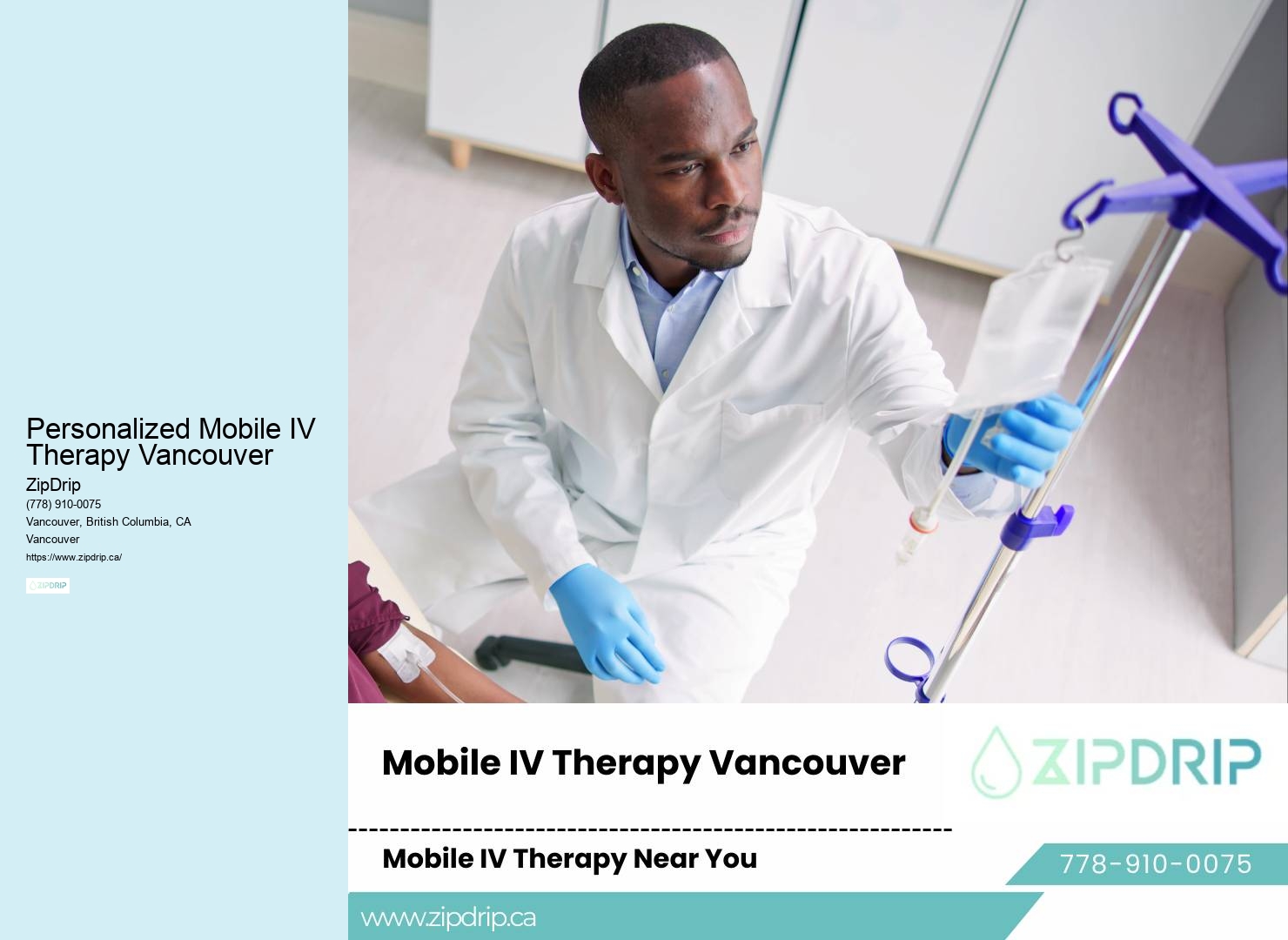 Best at-home IV therapy Personalized Mobile IV Therapy Vancouver