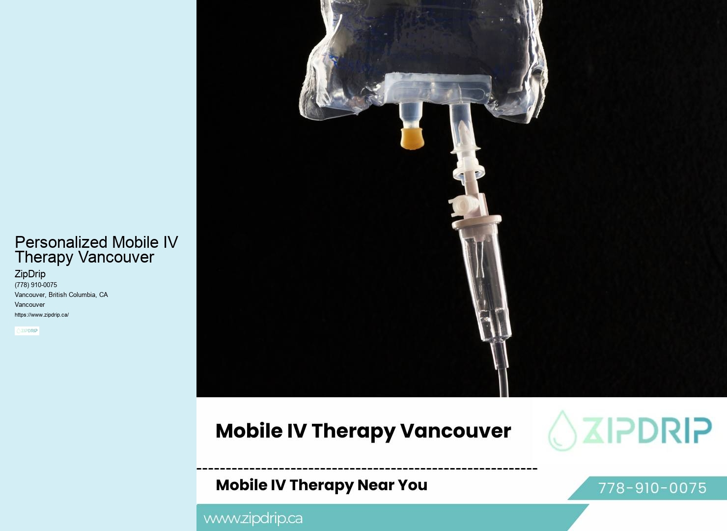 On-Demand IV Infusion Personalized Mobile IV Therapy Vancouver