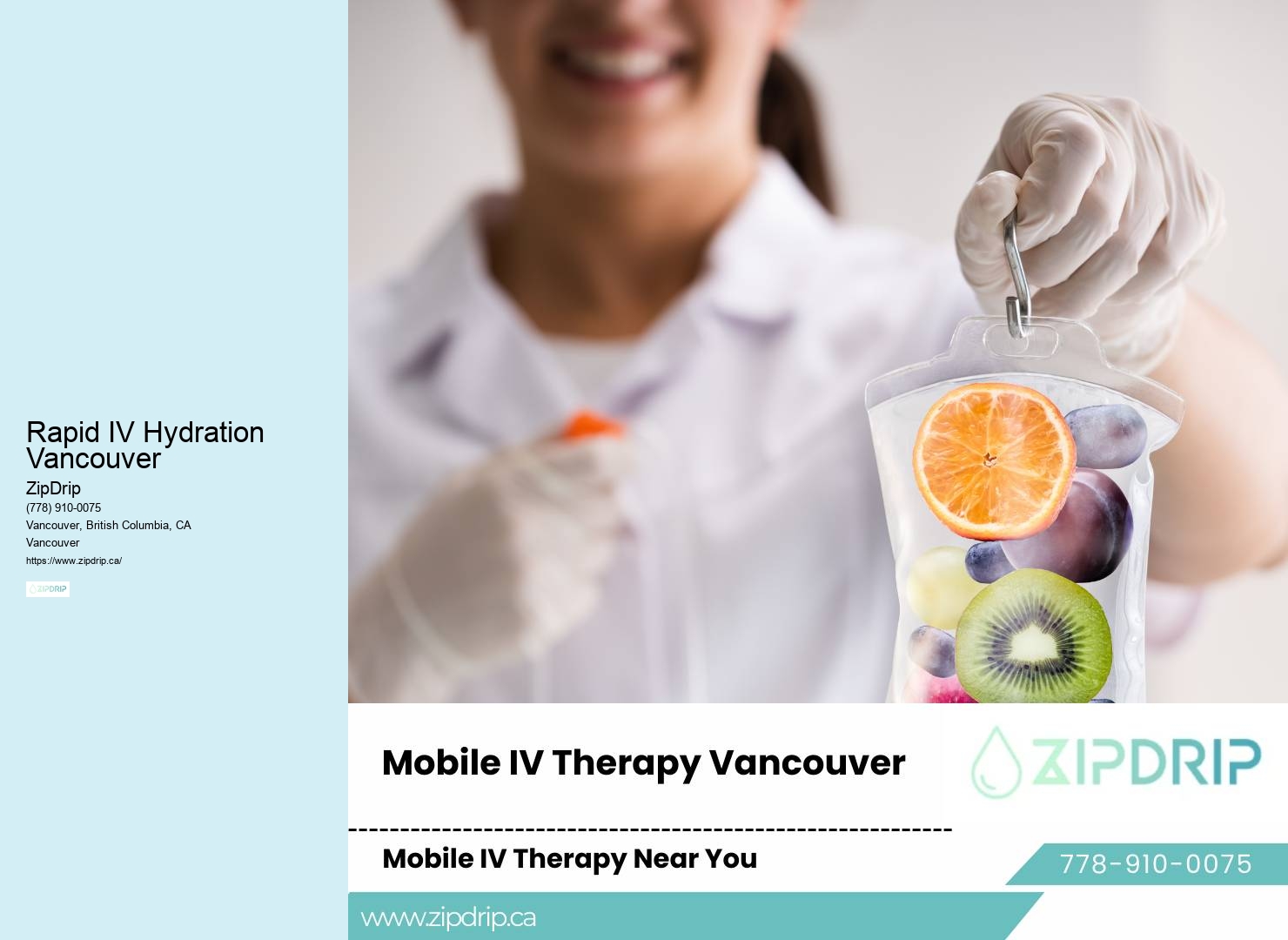 Hydrate on the Move Rapid IV Hydration Vancouver