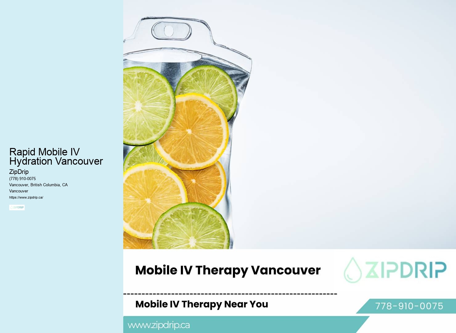 Mobile IV Health Services Rapid Mobile IV Hydration Vancouver