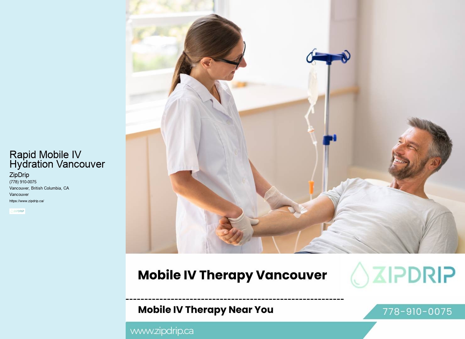 North Rapid Mobile IV Hydration Vancouver mobile IV therapy