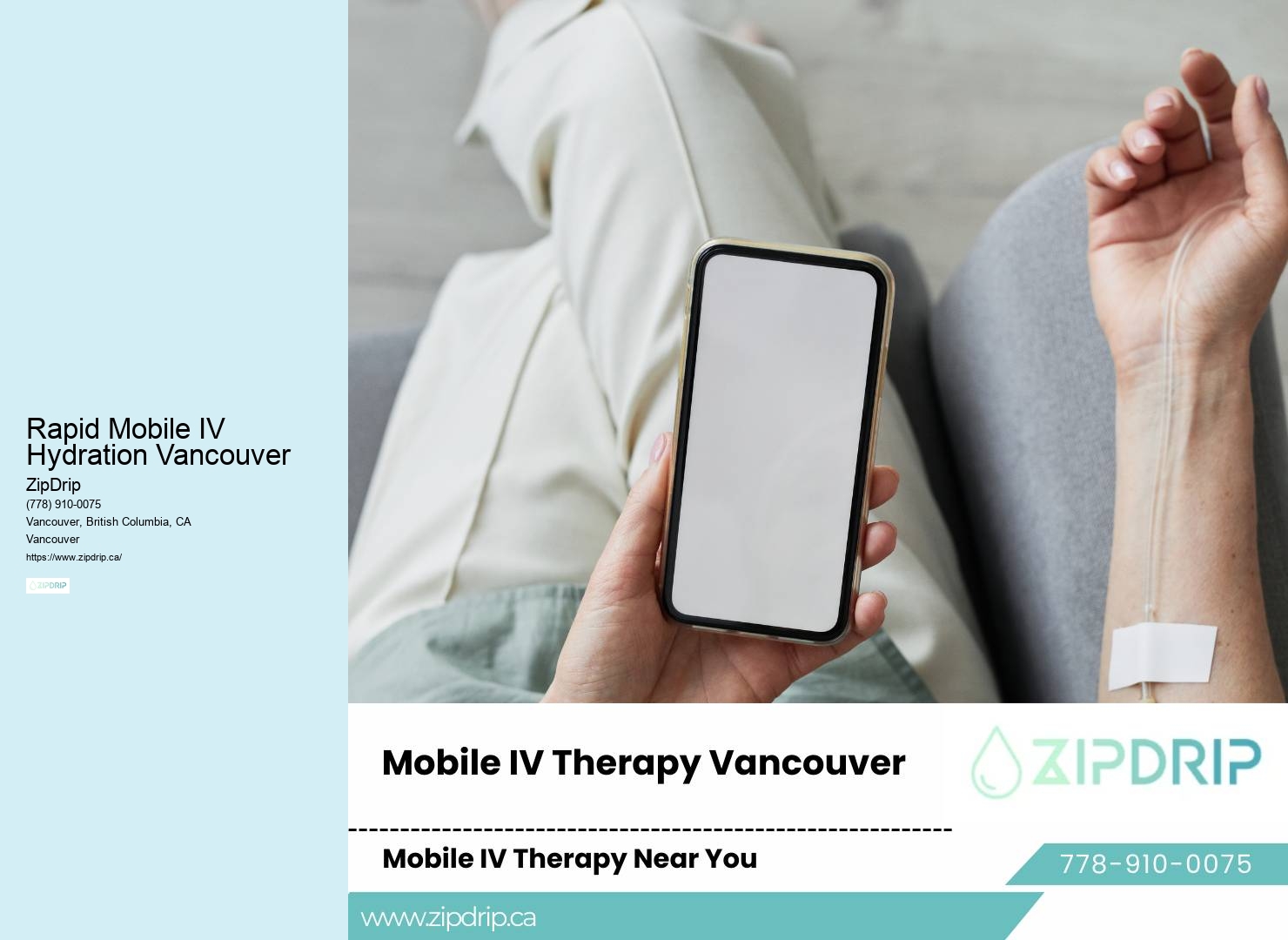 IV therapy near me Rapid Mobile IV Hydration Vancouver