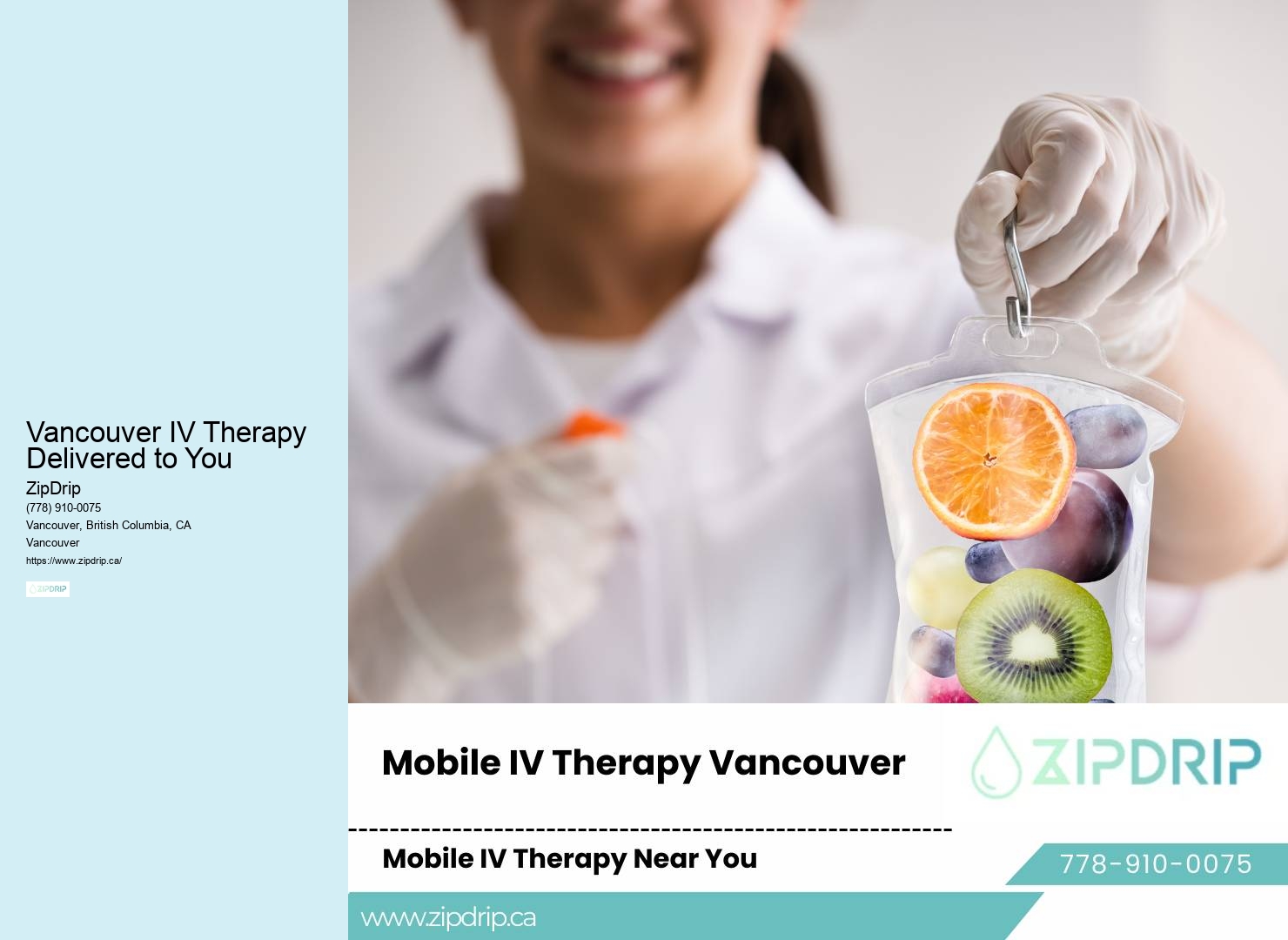 IV Drip Hydration Vancouver IV Therapy Delivered to You