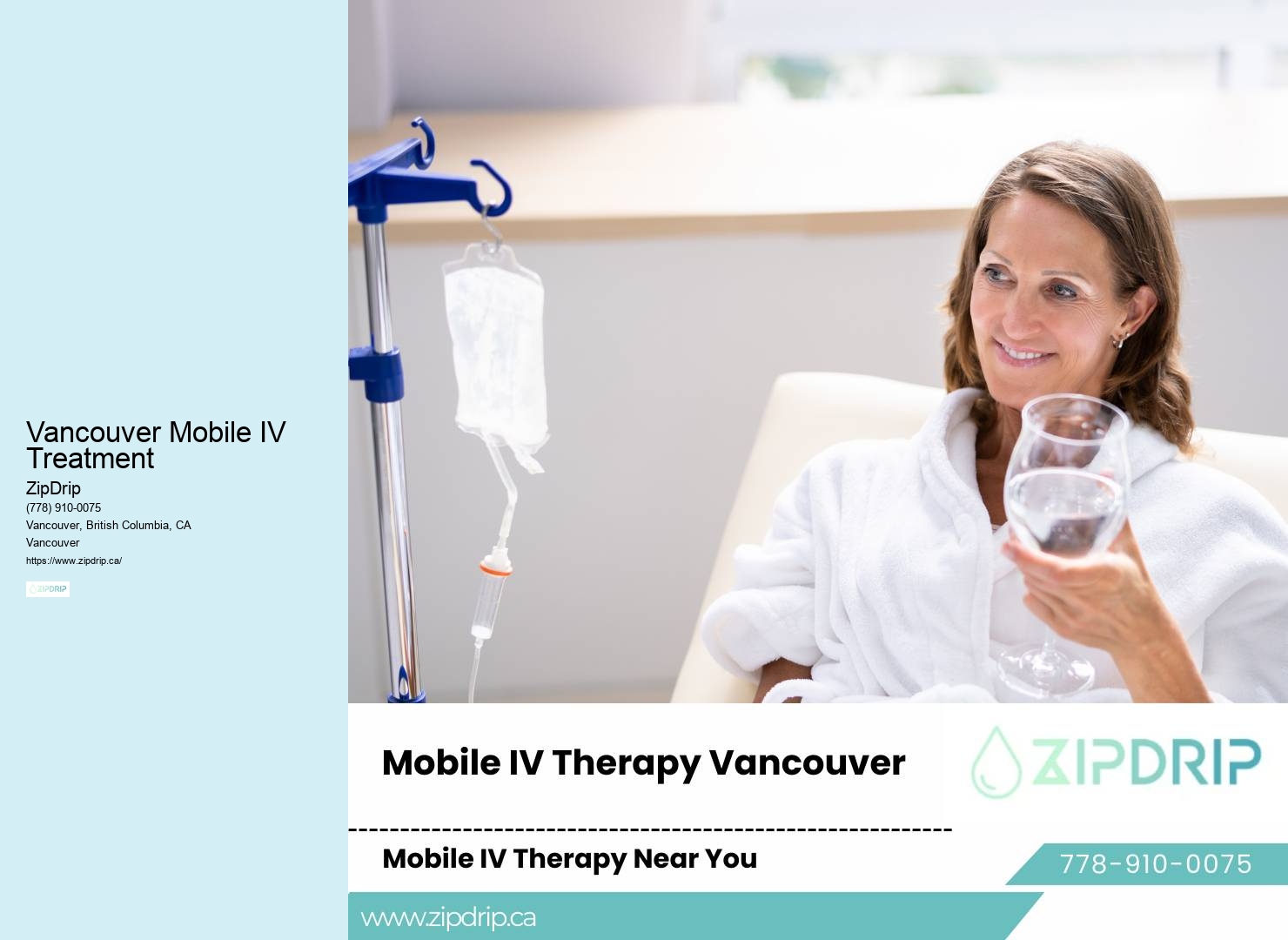 Mobile IV Nutrition Vancouver Mobile IV Treatment