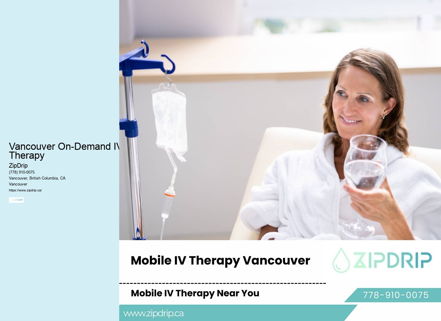 Vancouver On-Demand IV Therapy mobile IV hydration infusion