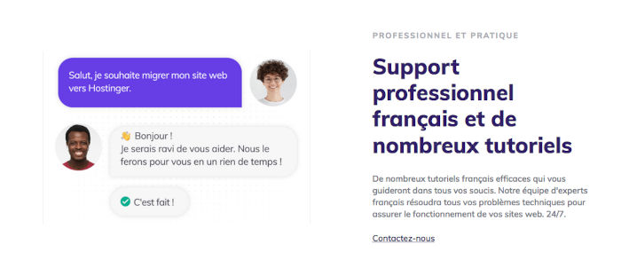 comment écrire le nom de domaine sur hostinger ?