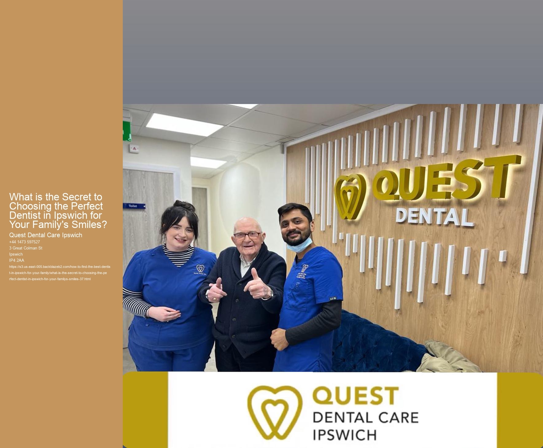 What is the Secret to Choosing the Perfect Dentist in Ipswich for Your Family's Smiles?