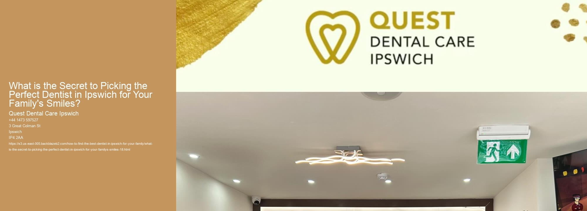What is the Secret to Picking the Perfect Dentist in Ipswich for Your Family's Smiles?