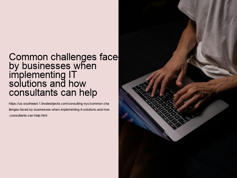 Common challenges faced by businesses when implementing IT solutions and how consultants can help