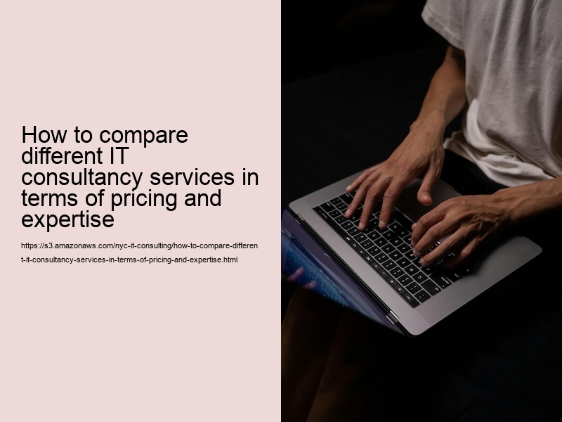 How to compare different IT consultancy services in terms of pricing and expertise