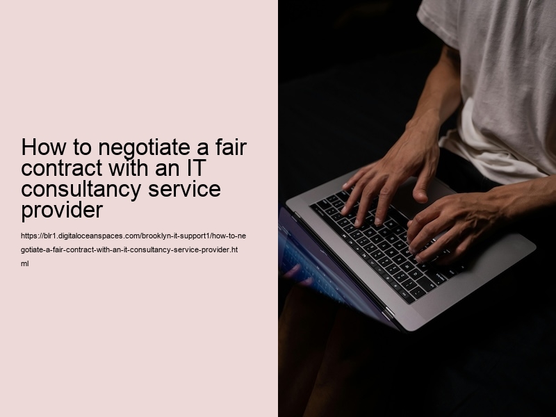 How to negotiate a fair contract with an IT consultancy service provider