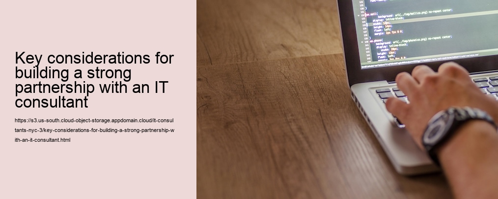 Key considerations for building a strong partnership with an IT consultant 