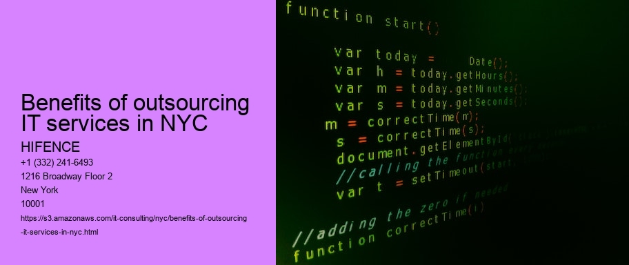 Benefits of outsourcing IT services in NYC