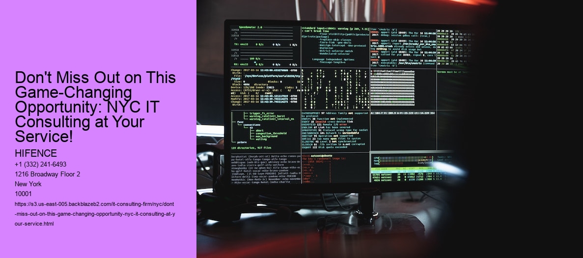 Don't Miss Out on This Game-Changing Opportunity: NYC IT Consulting at Your Service!