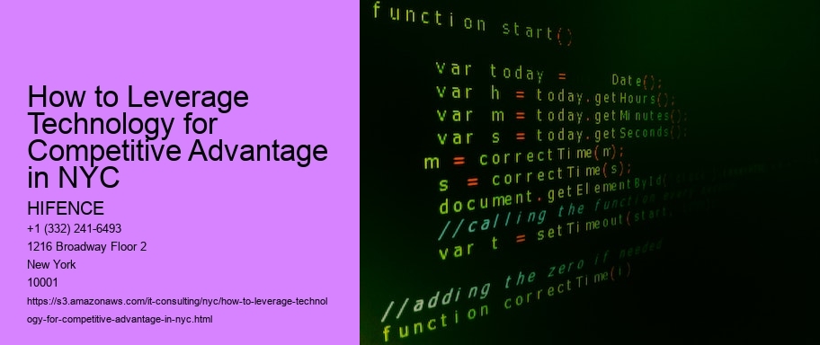 How to Leverage Technology for Competitive Advantage in NYC