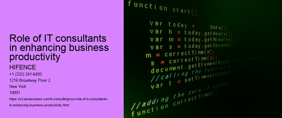 Role of IT consultants in improving business efficiency