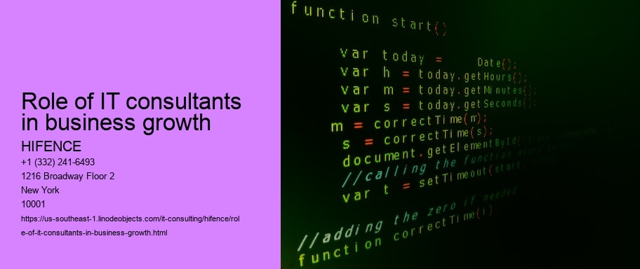 Role of IT consultants in improving business efficiency