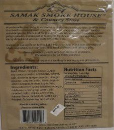 Samak Smoke House - Teriyaki Peppered Beef Jerky