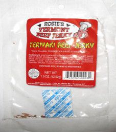 Rosie's Vermont Beef Jerky - Teriyaki Beef Jerky