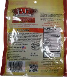 PJ's All Natural Beef Steak - Teriyaki Steak Slices