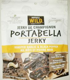 Savory Wild - Roasted Garlic & Black Pepper Portabella Mushroom Jerky