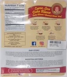 Doña Blanca - Carne Seca Dried Beef Doña Blanca - Carne Seca Dried Beef