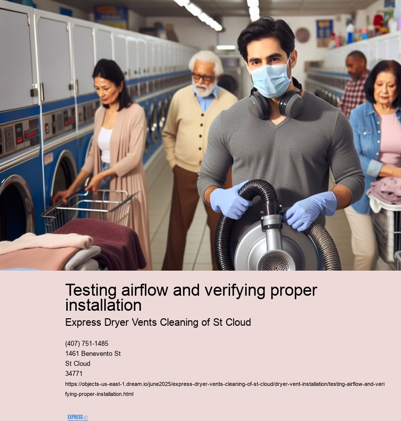 Testing airflow and verifying proper installation