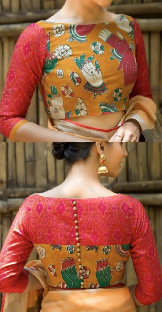 Boat Neck Blouse Designs for Traditional Indian Outfits! - Baggout