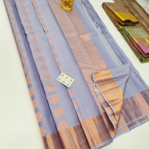 Latest Design Pure Soft Silk Saree Violet Color w/ Blouse