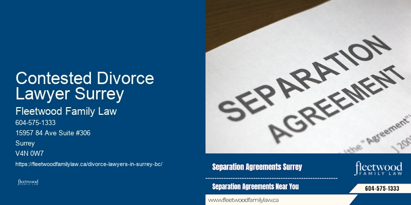 Contested Divorce Lawyer Surrey