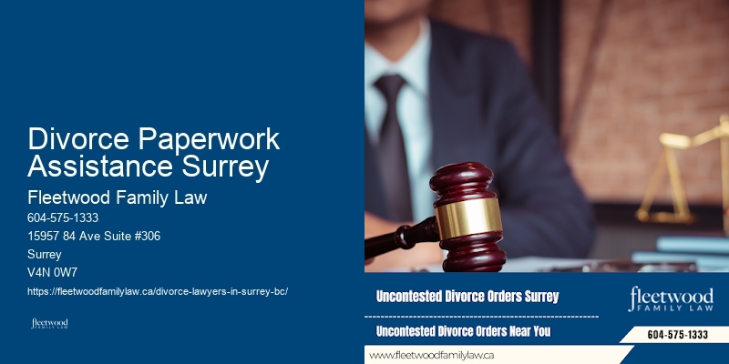 Divorce Paperwork Assistance Surrey