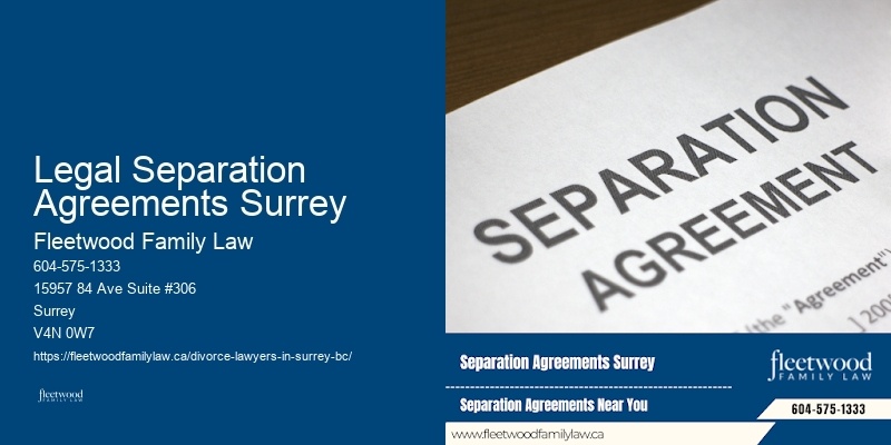 Legal Separation Agreements Surrey
