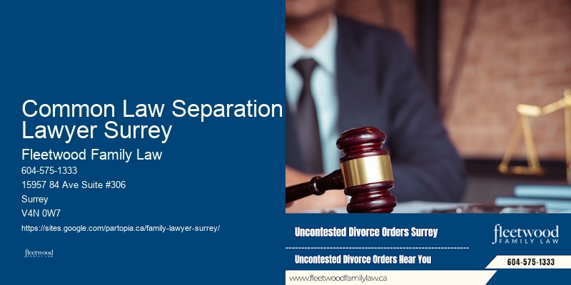 Common Law Separation Lawyer Surrey