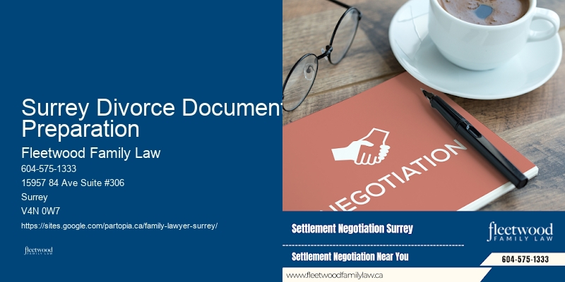 Surrey Divorce Document Preparation