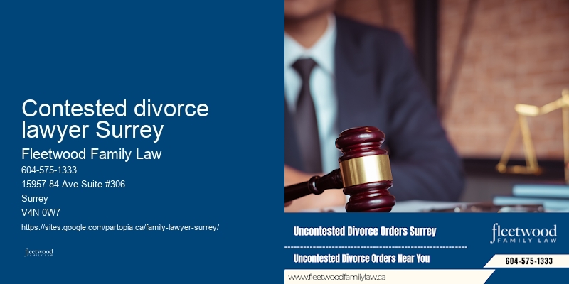 Contested divorce lawyer Surrey