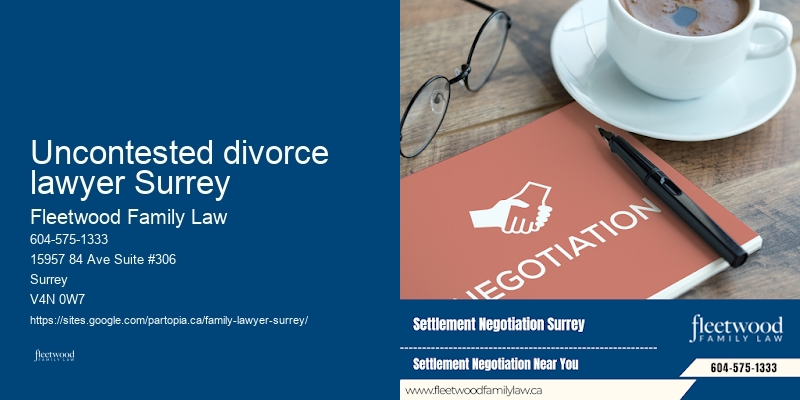 Uncontested divorce lawyer Surrey