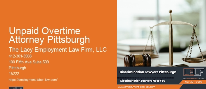Unpaid Overtime Attorney Pittsburgh