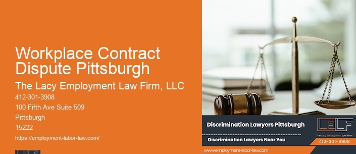 Workplace Contract Dispute Pittsburgh