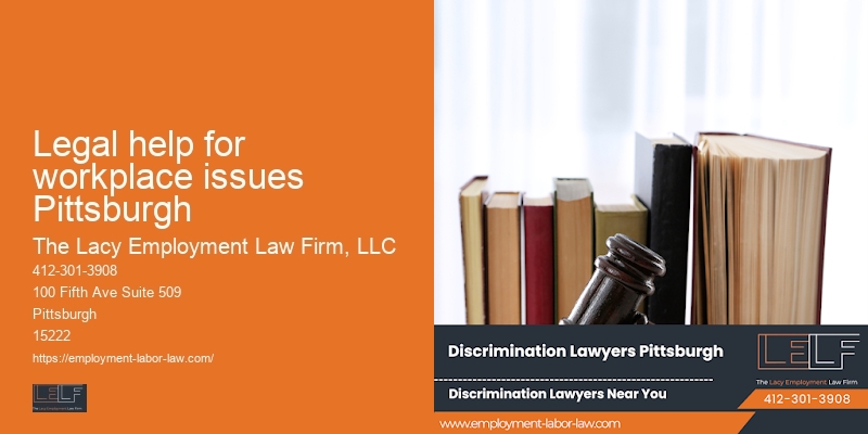Legal help for workplace issues Pittsburgh