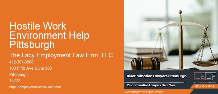 Hostile Work Environment Help Pittsburgh