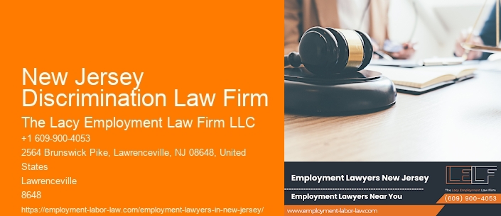 New Jersey Discrimination Law Firm