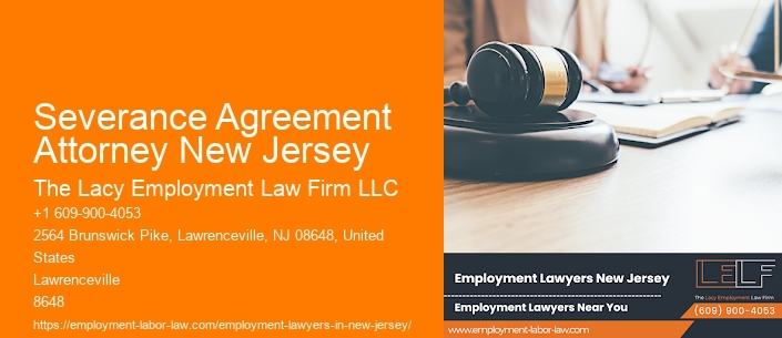 Severance Agreement Attorney New Jersey