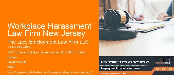 Workplace Harassment Law Firm New Jersey