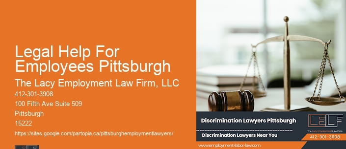 Legal Help For Employees Pittsburgh